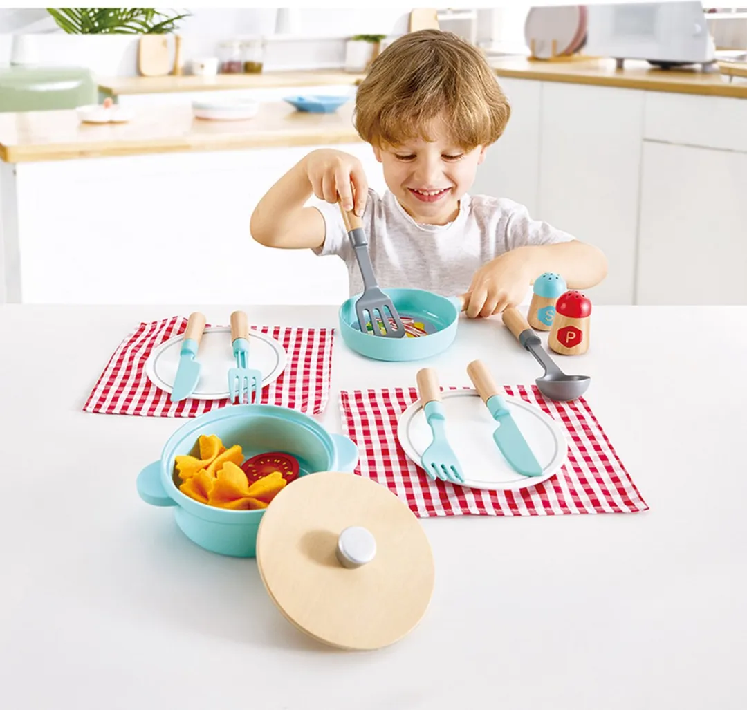 Hape Kook en Serveer Set E3208 - Meerkleurig