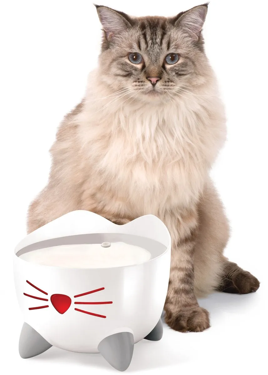 Catit Pixi Fountain RVS Kattendrinkbak - Ø20x16cm Wit
