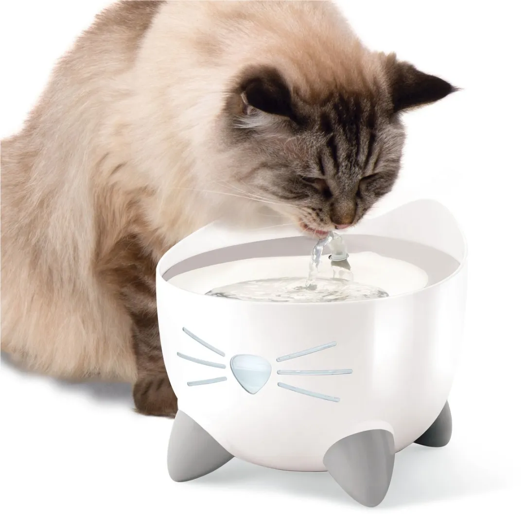 Catit Pixi Fountain RVS Kattendrinkbak - Ø20x16cm Wit