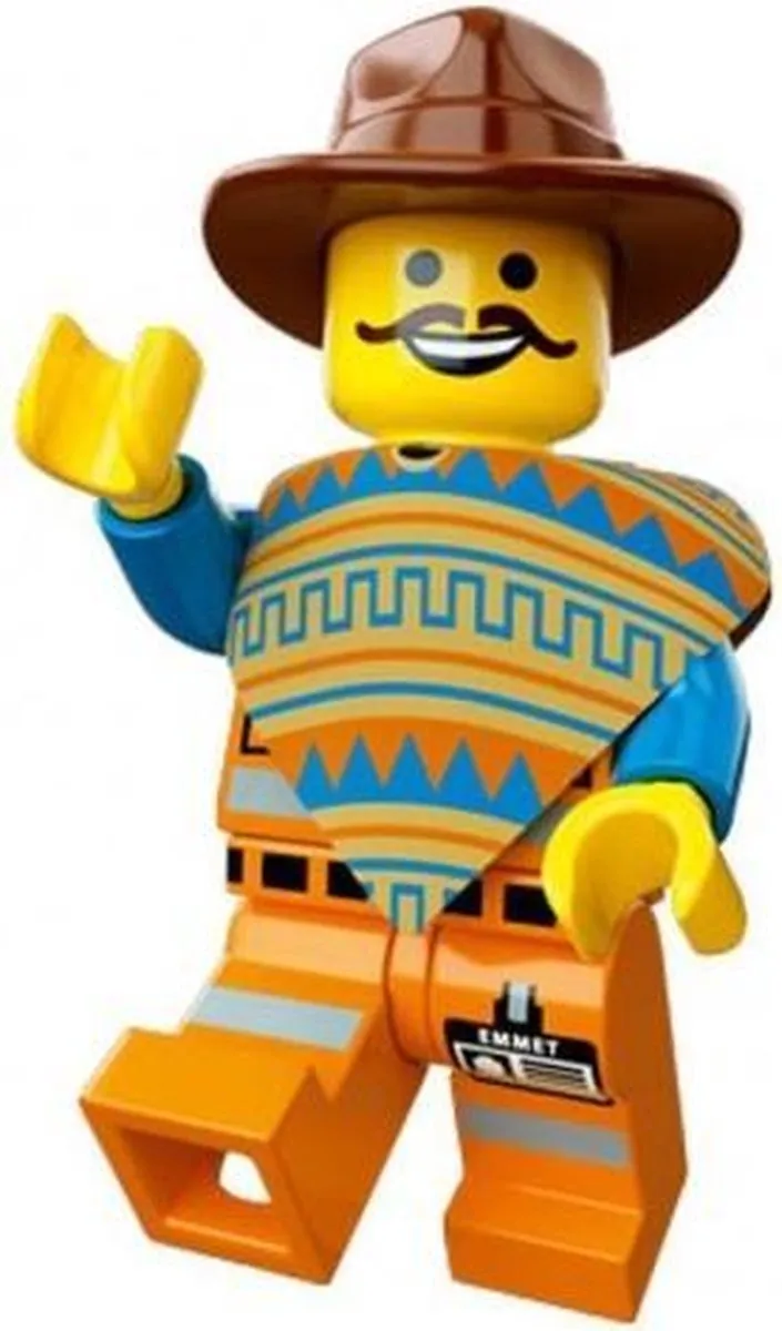 LEGO The LEGO Movie Western Emmet - 1 Minifiguur - 6 Stukken