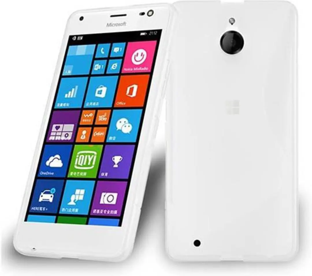 Cadorabo Hoesje geschikt voor Nokia Lumia 850 in SEMI-TRANSPARANT