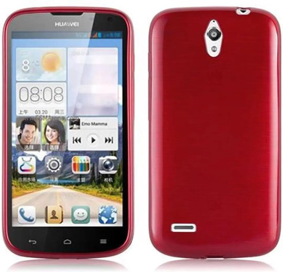 Cadorabo Hoesje geschikt voor Huawei ASCEND G610 in ROOD