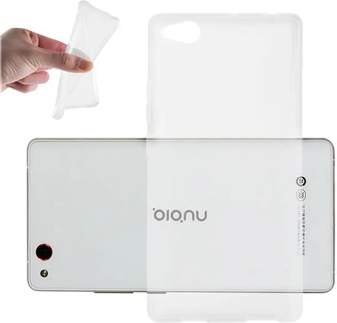 Cadorabo Hoesje geschikt voor ZTE Nubia Z9 MAX in VOLLEDIG TRANSPARANT