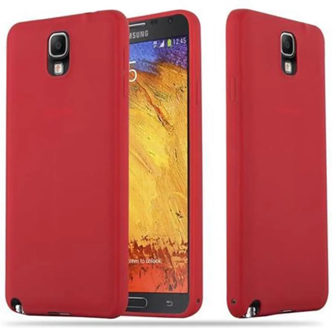 Cadorabo Hoesje geschikt voor Samsung Galaxy NOTE 3 in CANDY ROOD