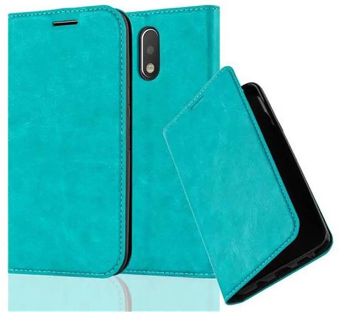 Cadorabo Hoesje geschikt voor Motorola MOTO G4 / G4 PLUS in BENZINE TURKOOIS