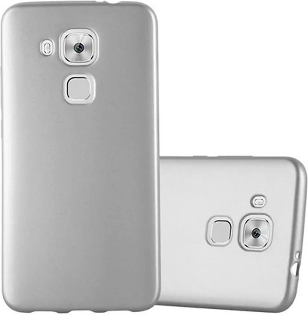 Cadorabo Hoesje geschikt voor Huawei NOVA PLUS in METALLIC ZILVER