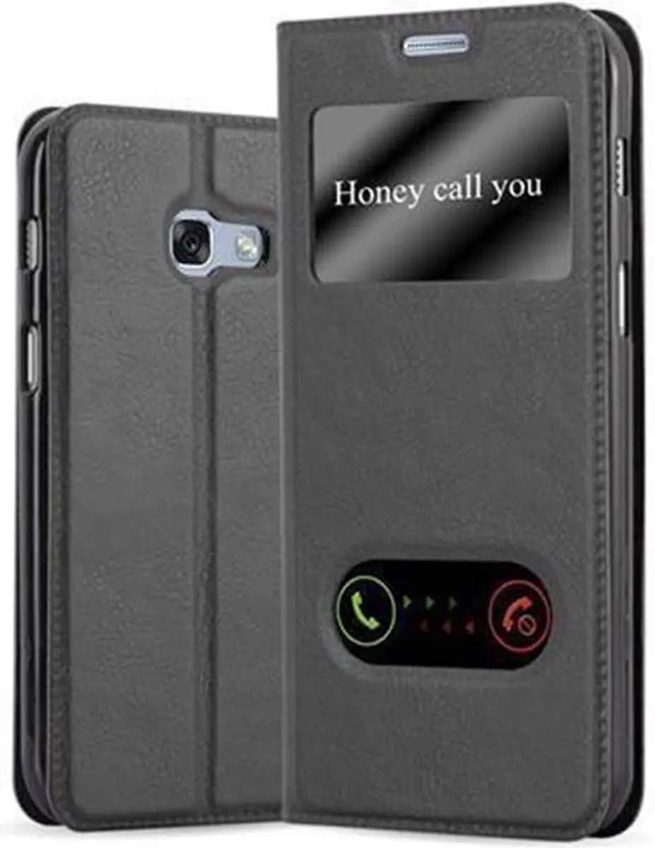 Cadorabo Hoesje geschikt voor Samsung Galaxy A5 2017 in KOMEET ZWART