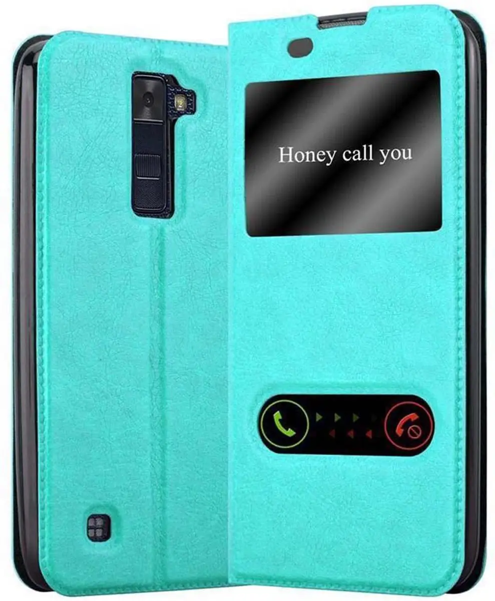 Cadorabo Hoesje geschikt voor LG K8 2016 in MUNT TURKOOIS