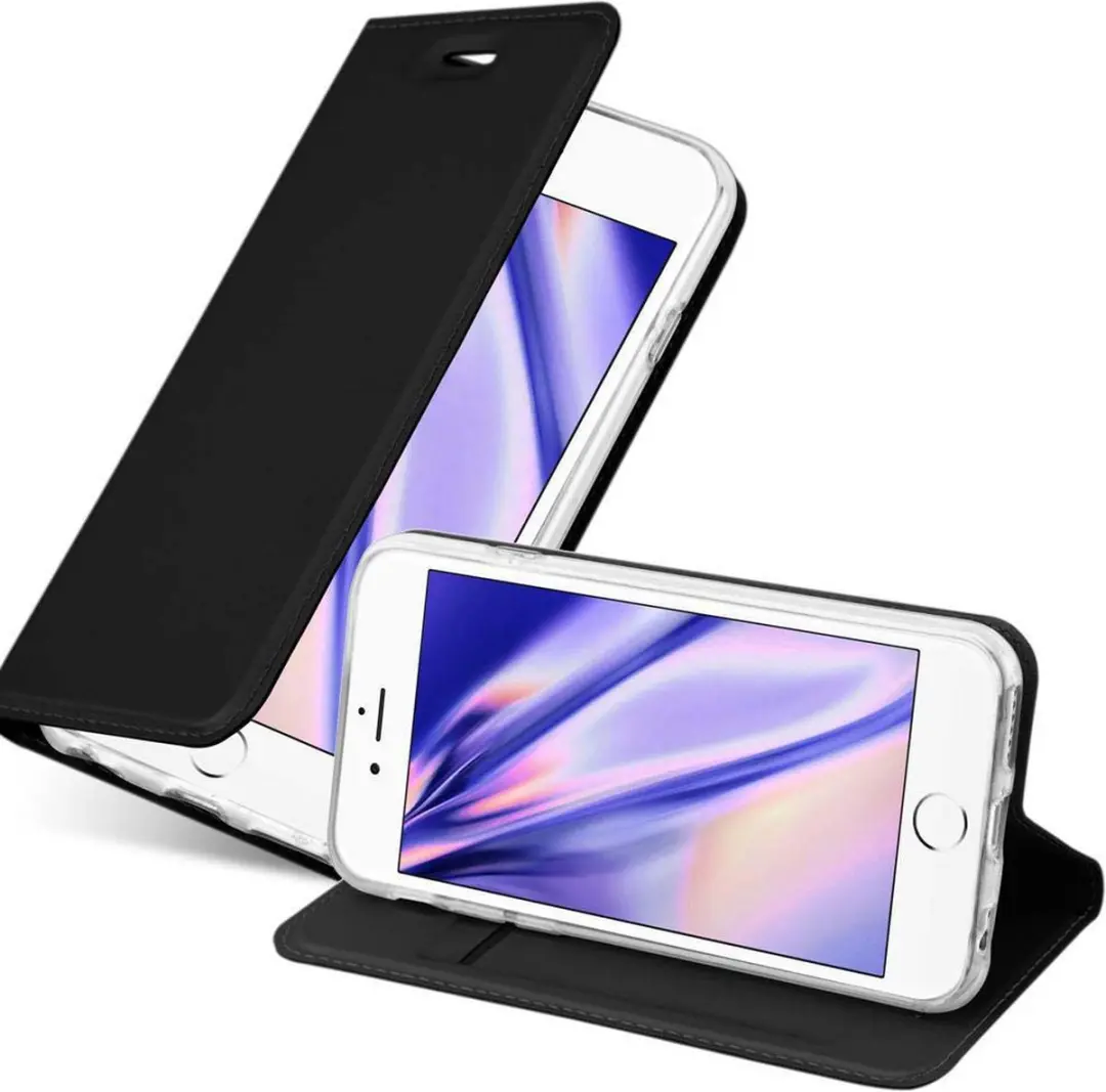 Cadorabo Hoesje geschikt voor Apple iPhone 6 PLUS / 6S PLUS in CLASSY ZWART