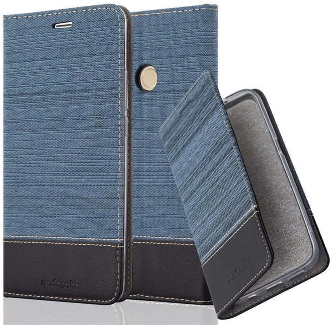 Cadorabo Hoesje geschikt voor Xiaomi Mi MAX 2 in DONKERBLAUW ZWART