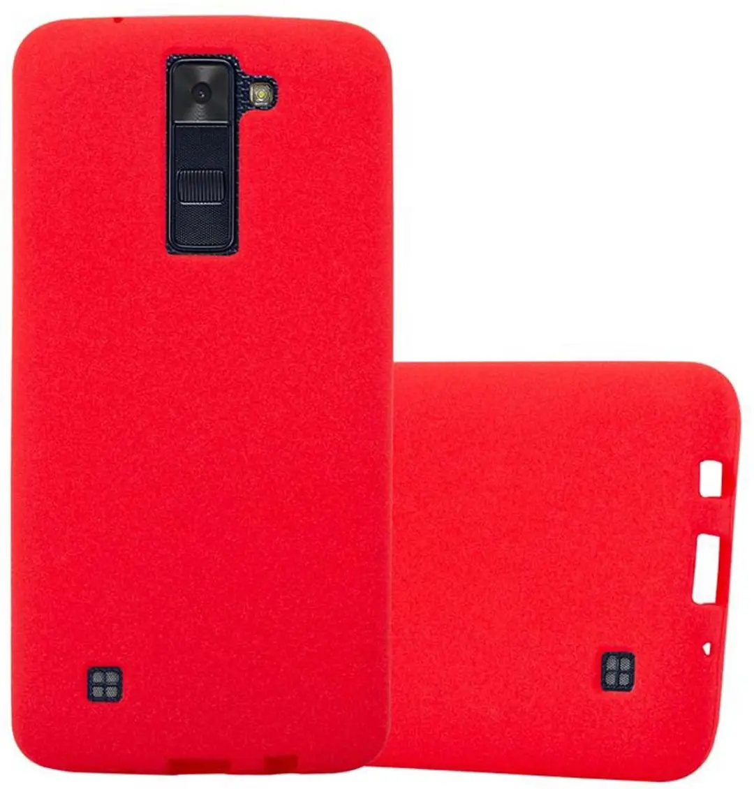 Cadorabo Hoesje geschikt voor LG K8 2016 in FROST ROOD