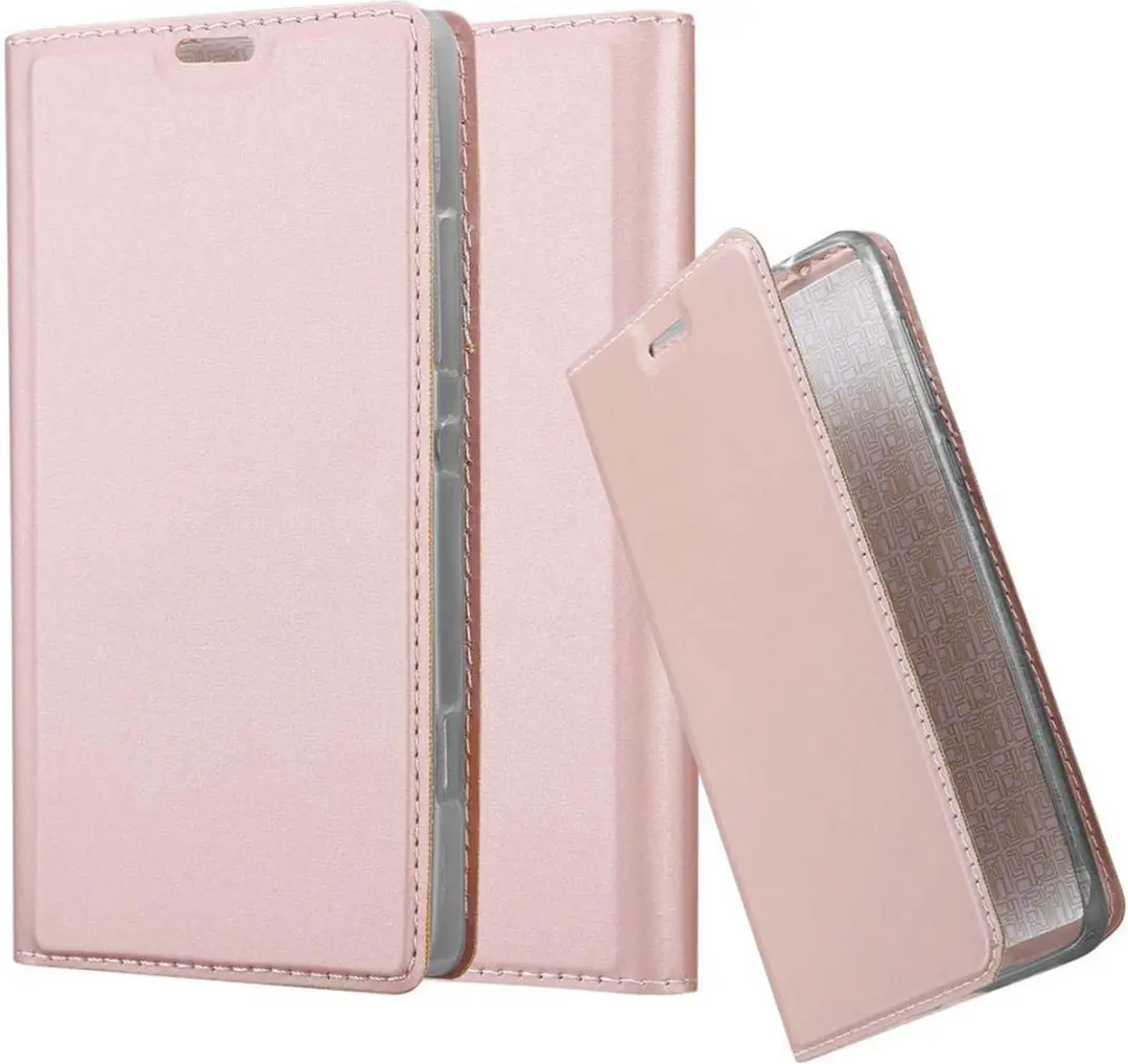 Cadorabo Hoesje geschikt voor Sony Xperia SP in CLASSY ROSE GOUD