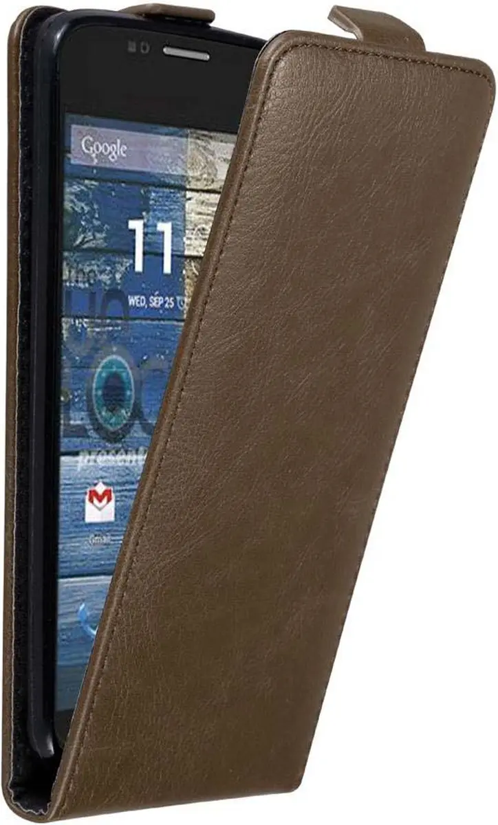 Cadorabo Hoesje geschikt voor Motorola MOTO G2 in KOFFIE BRUIN