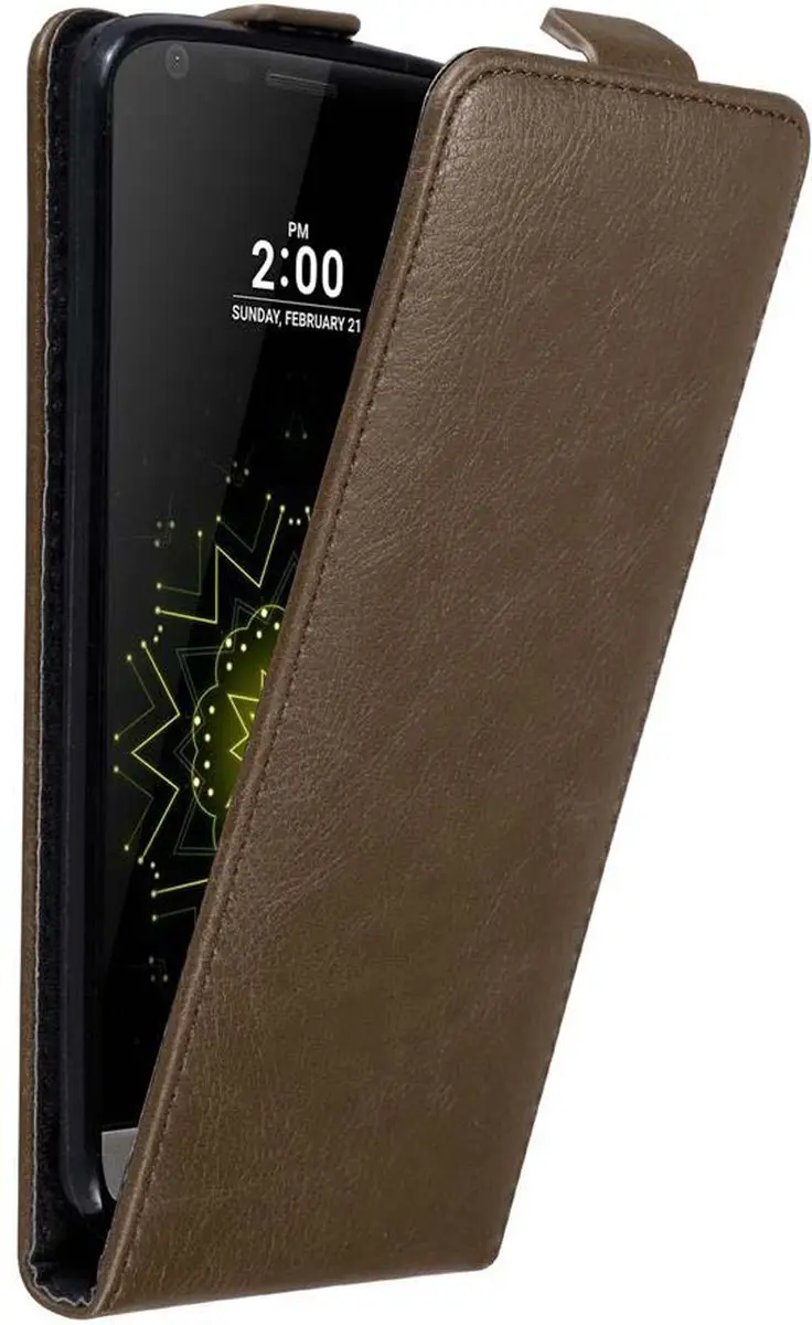Cadorabo Hoesje geschikt voor LG G5 in KOFFIE BRUIN