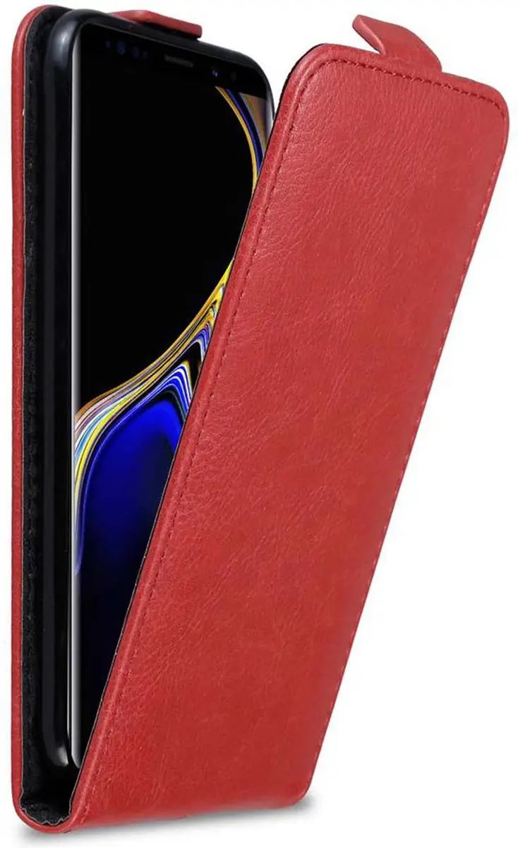 Cadorabo Hoesje geschikt voor Samsung Galaxy NOTE 9 in APPEL ROOD