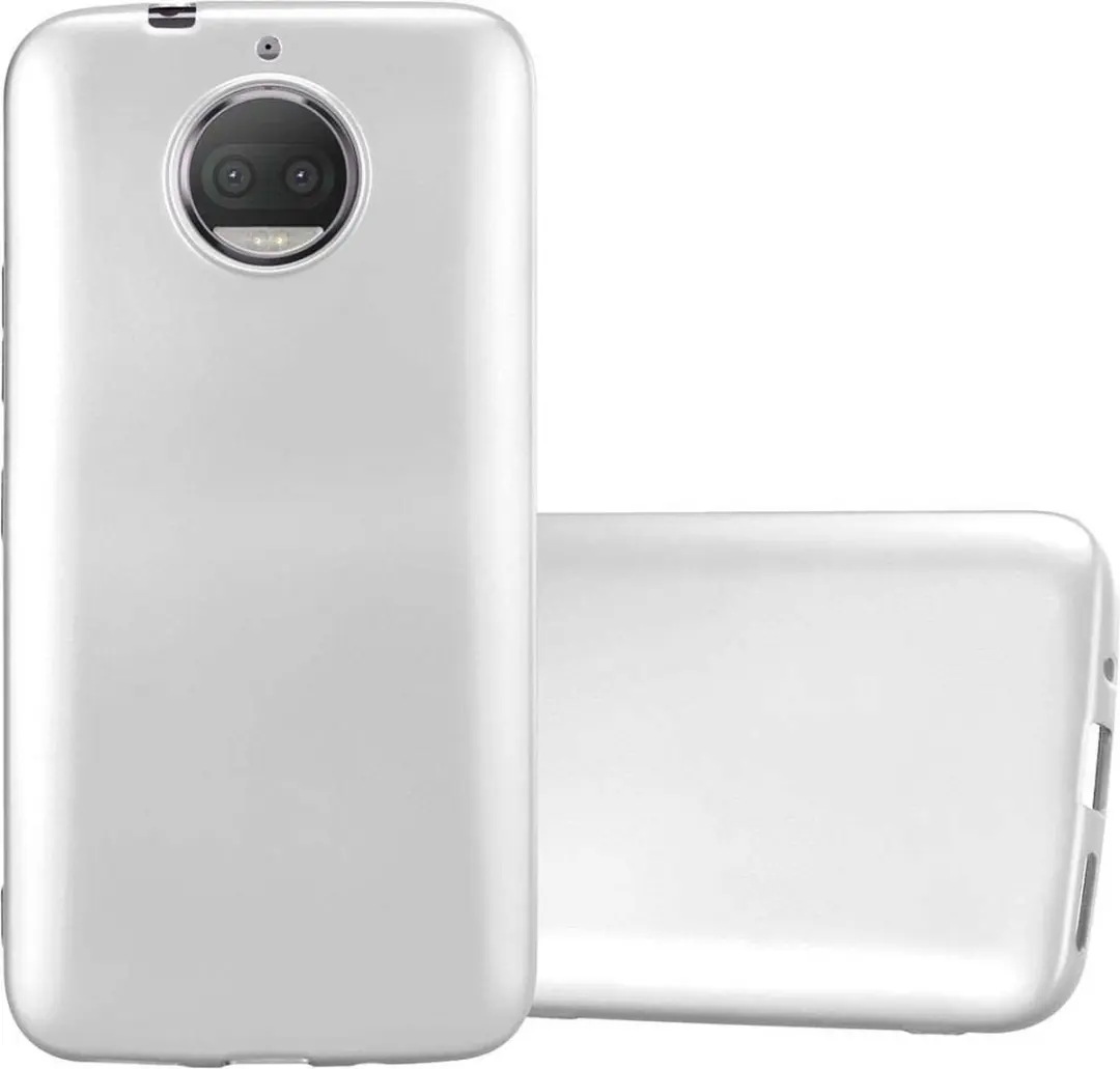 Cadorabo Hoesje geschikt voor Motorola MOTO G5S PLUS in METALLIC ZILVER