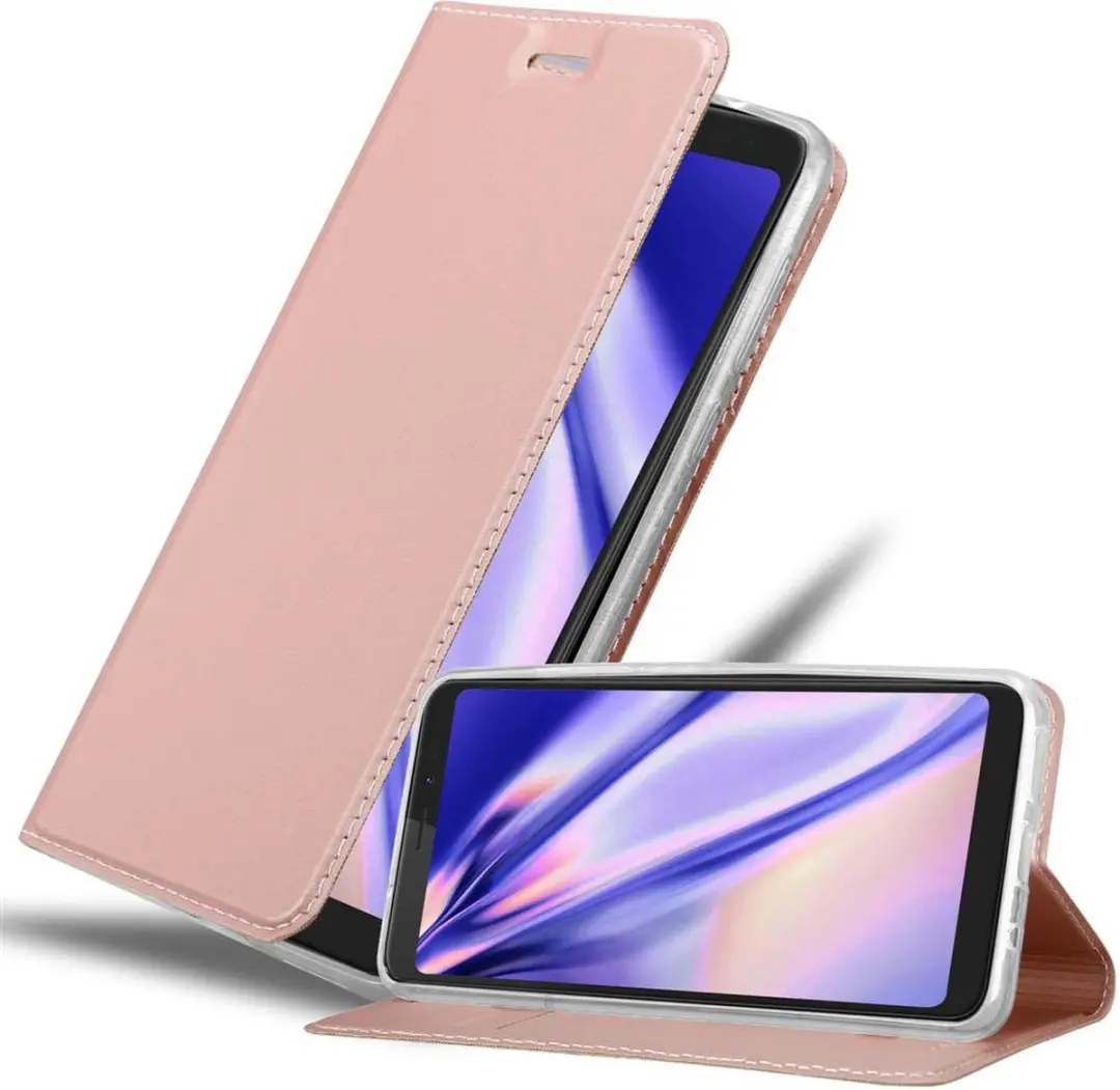 Cadorabo Hoesje geschikt voor WIKO VIEW XL in CLASSY ROSE GOUD