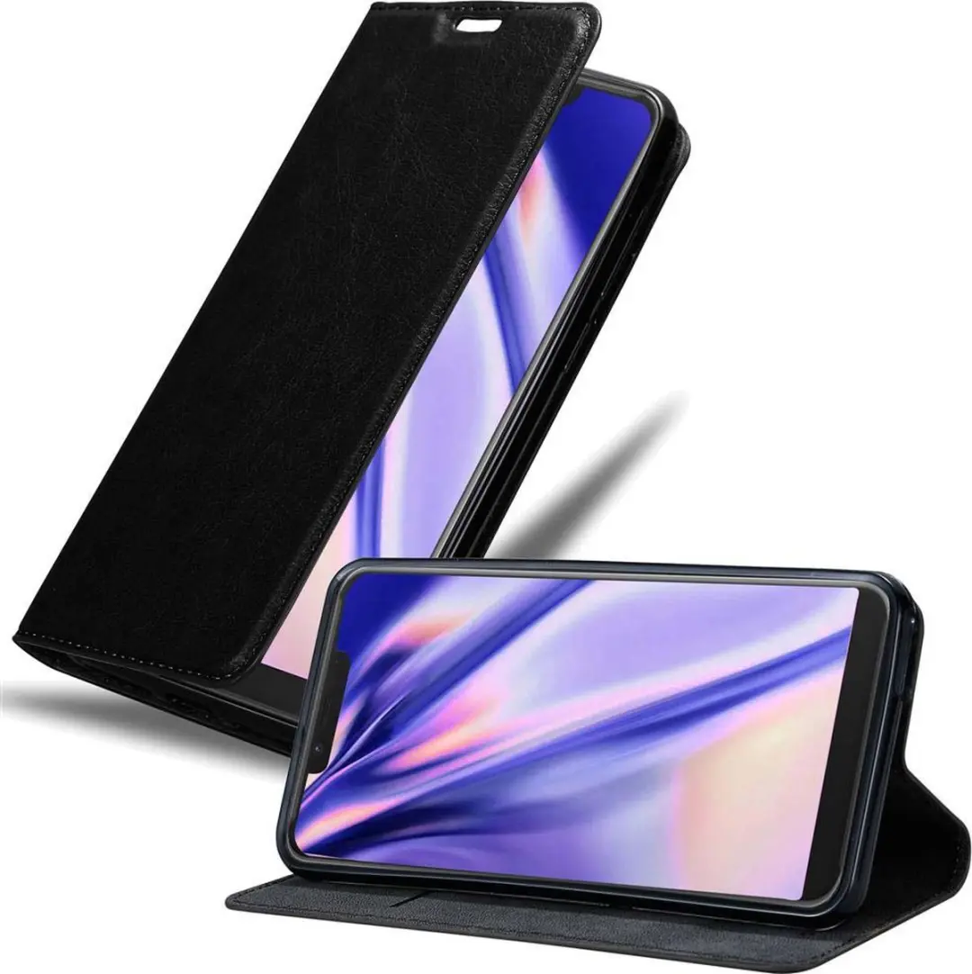 Cadorabo Hoesje geschikt voor WIKO VIEW 2 PLUS in ZWARTE NACHT