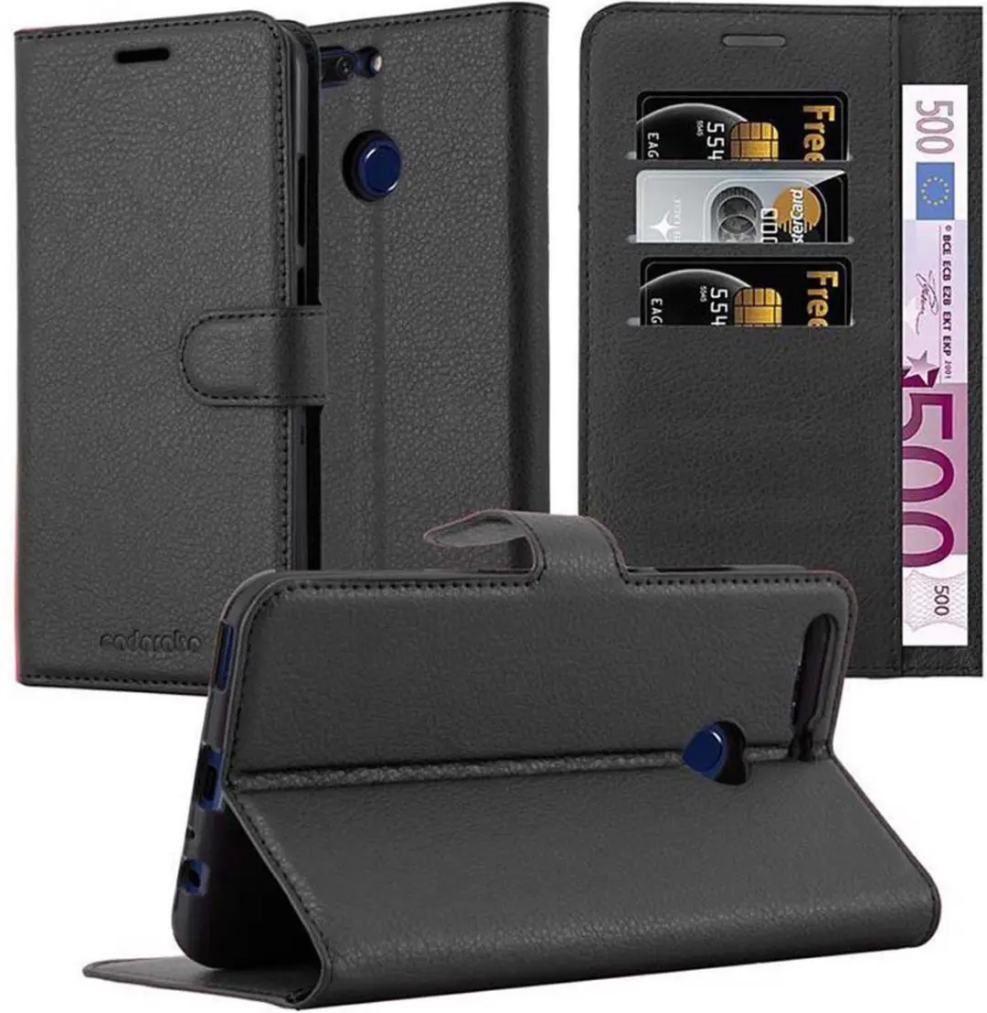 Cadorabo Hoesje geschikt voor Honor V9 in PHANTOM ZWART