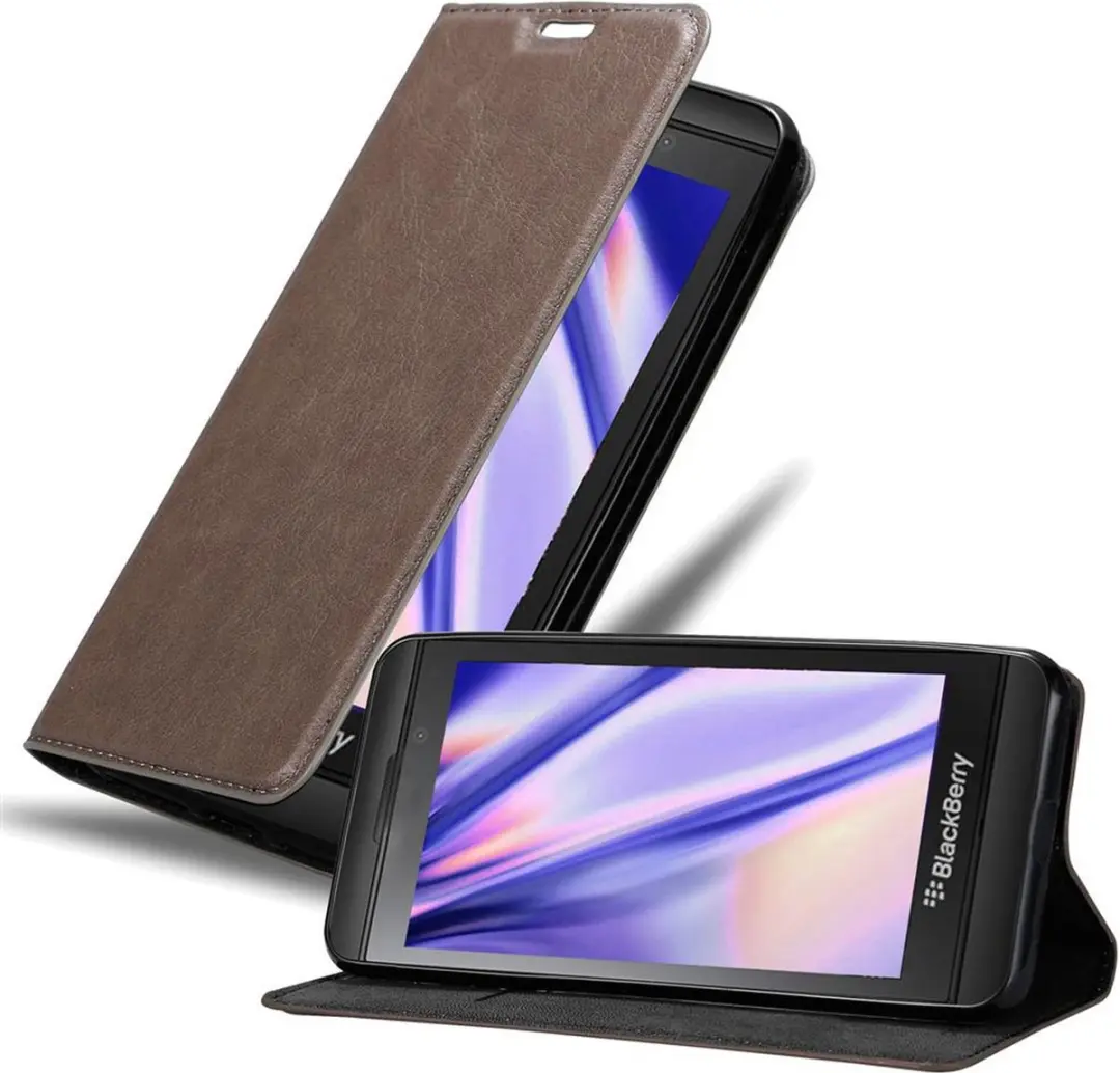 Cadorabo Hoesje geschikt voor Blackberry Z10 in KOFFIE BRUIN