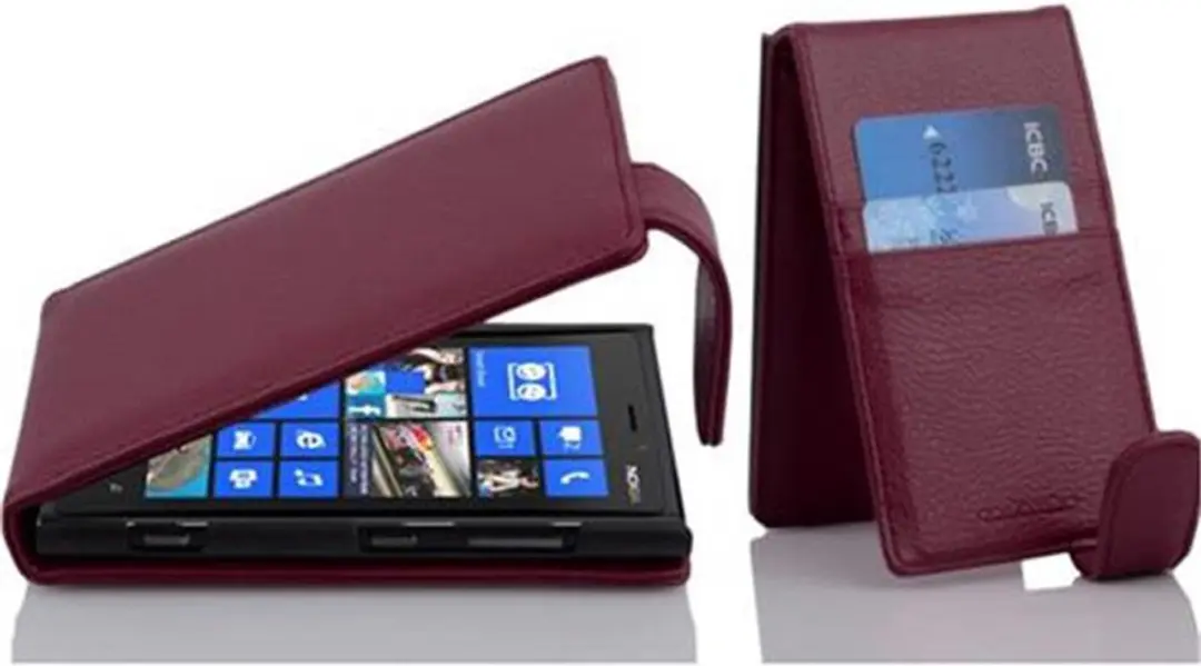 Cadorabo Hoesje geschikt voor Nokia Lumia 920 in BORDEAUX PAARS