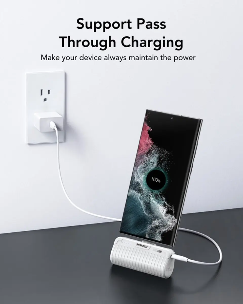 Skross Reload Power Stand SKPB0003RPSCN Powerbank - Wit - afbeelding 4 van 6