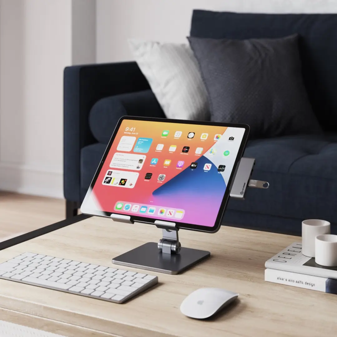 Alogic Edge Opvouwbare iPad Desktop Stand - DTS-SGR - Space Grey - afbeelding 6 van 6