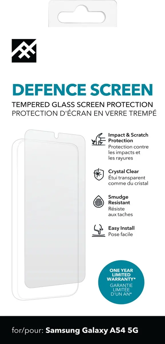 iFrogz Defence Screen Protector Samsung Galaxy A54 - afbeelding 2 van 2