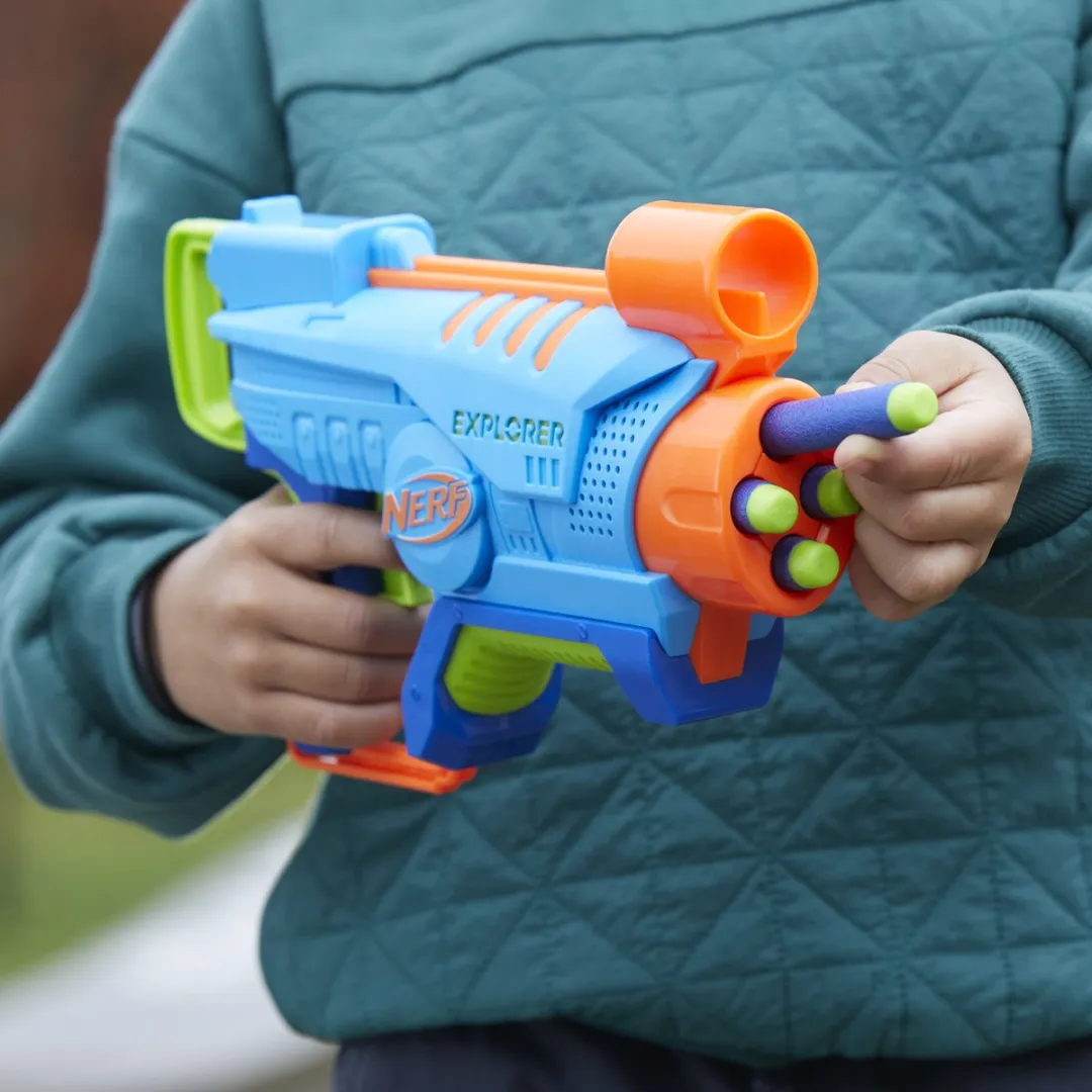 Nerf Elite Junior Explorer 2012081 Speelgoedblaster - Blauw