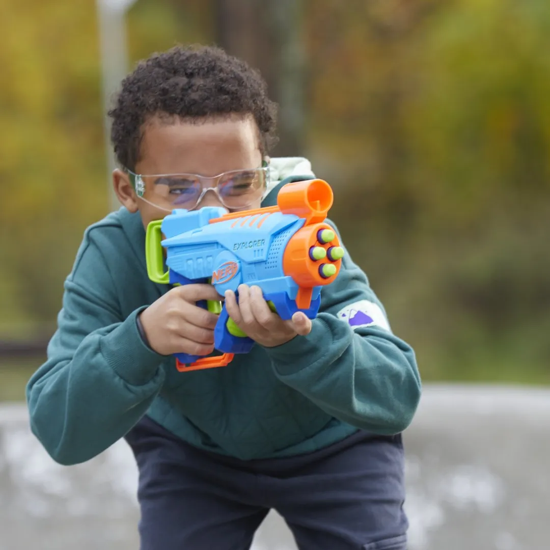 Nerf Elite Junior Explorer 2012081 Speelgoedblaster - Blauw - afbeelding 6 van 6