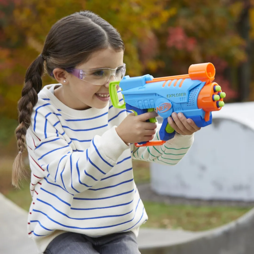 Nerf Elite Junior Explorer 2012081 Speelgoedblaster - Blauw
