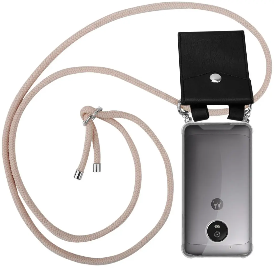 Cadorabo Hoesje geschikt voor Motorola MOTO G5 in PEARLY ROSE GOUD