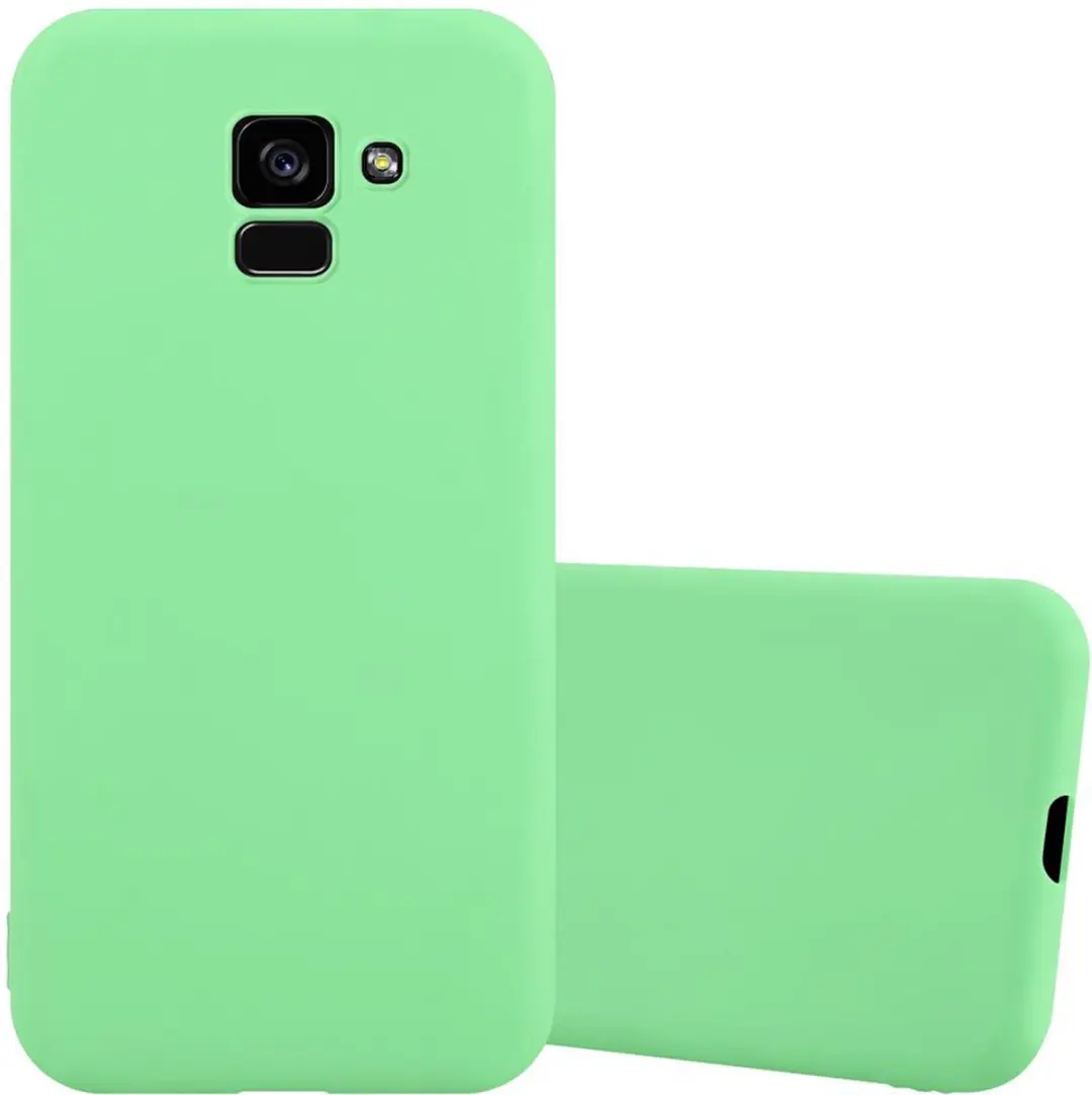 Cadorabo Hoesje geschikt voor Samsung Galaxy A5 2018 in CANDY PASTEL GROEN