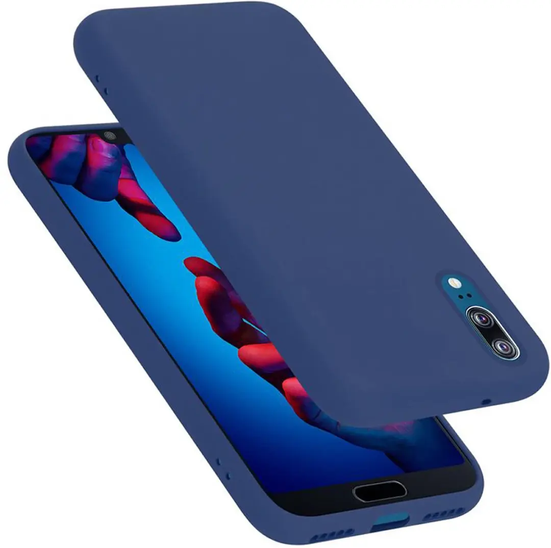 Cadorabo Hoesje geschikt voor Huawei P20 in LIQUID BLAUW