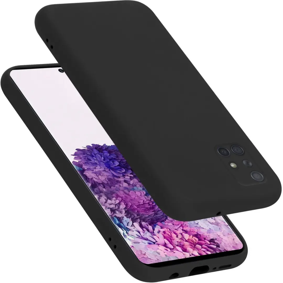 Cadorabo Hoesje geschikt voor Samsung Galaxy A71 4G in LIQUID ZWART