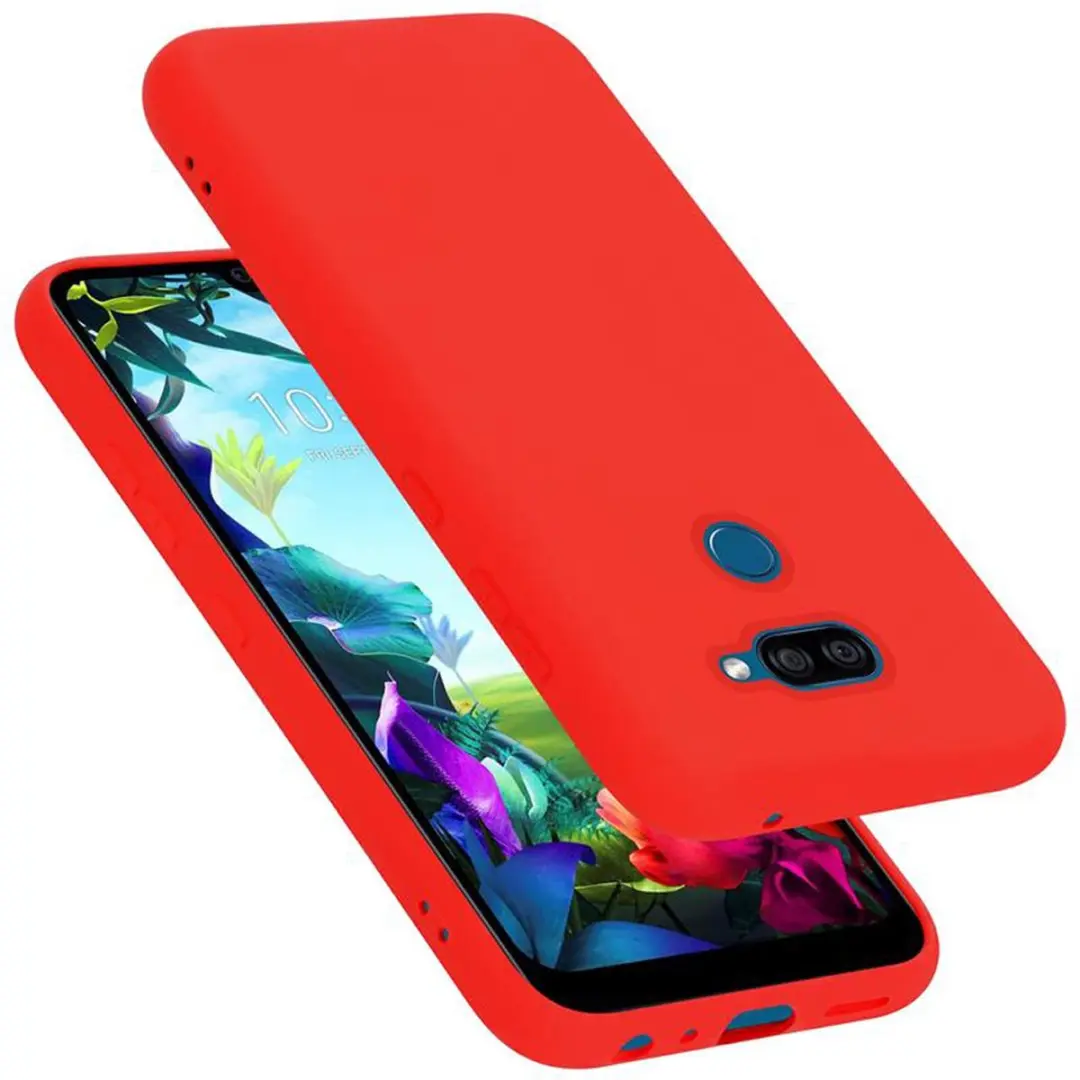Cadorabo Hoesje geschikt voor LG K40S in LIQUID ROOD