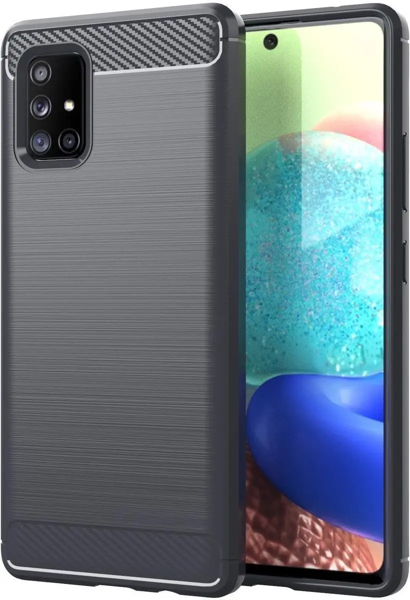Cadorabo Hoesje geschikt voor Samsung Galaxy A71 4G in BRUSHED GRIJS