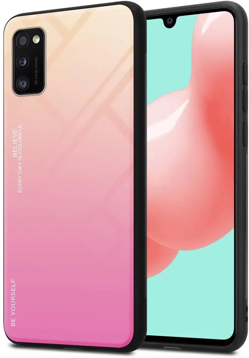 Cadorabo Hoesje geschikt voor Samsung Galaxy A41 in GEEL