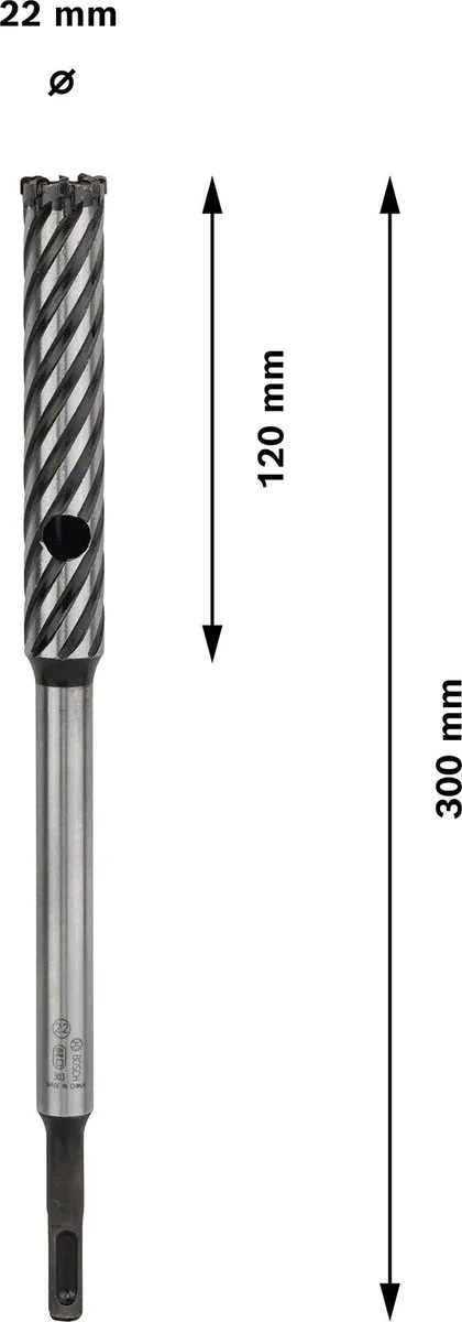 Bosch Professional SDS plus Rebar Cutter 22x120x300mm - Beton