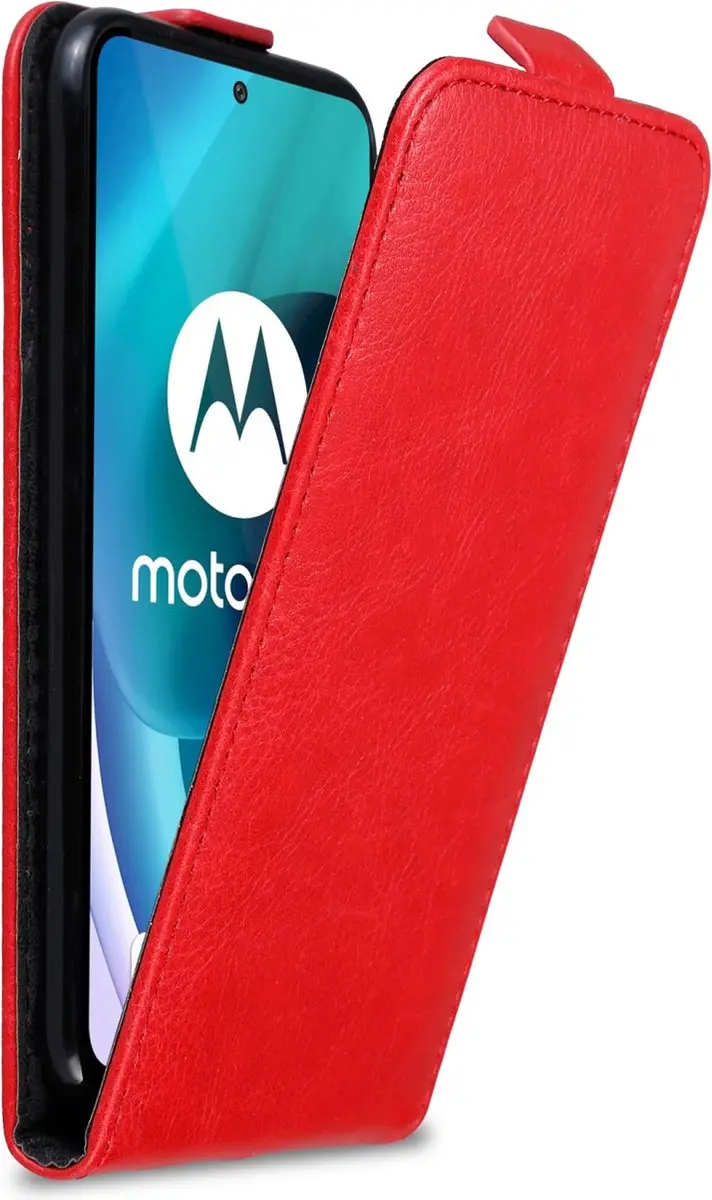 Cadorabo Hoesje geschikt voor Motorola MOTO G71 5G in APPEL ROOD