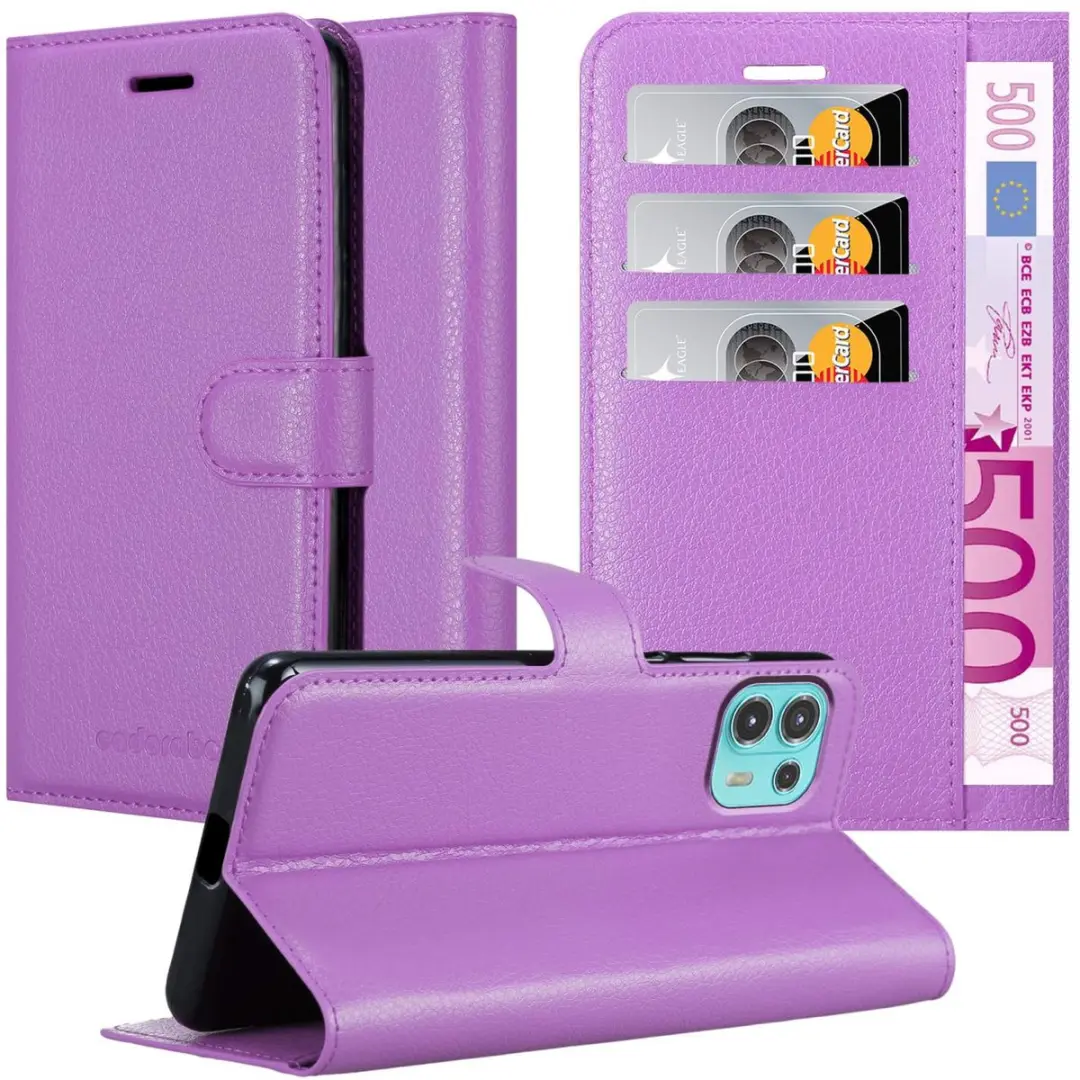 Cadorabo Hoesje geschikt voor Motorola EDGE 20 LITE / FUSION in MANGAAN PAARS