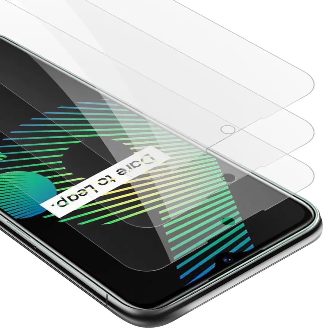 Cadorabo 3x Screenprotector geschikt voor Realme 5 / 5i / 6i / C3