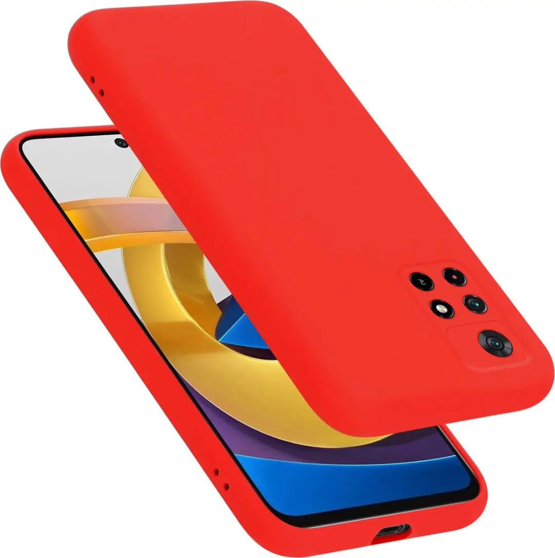 Cadorabo Hoesje geschikt voor Xiaomi POCO M4 PRO 5G in LIQUID ROOD