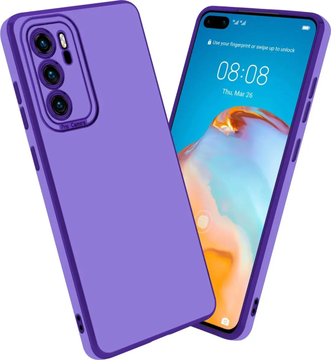 Cadorabo Hoesje geschikt voor Huawei P40 in Glossy Paars