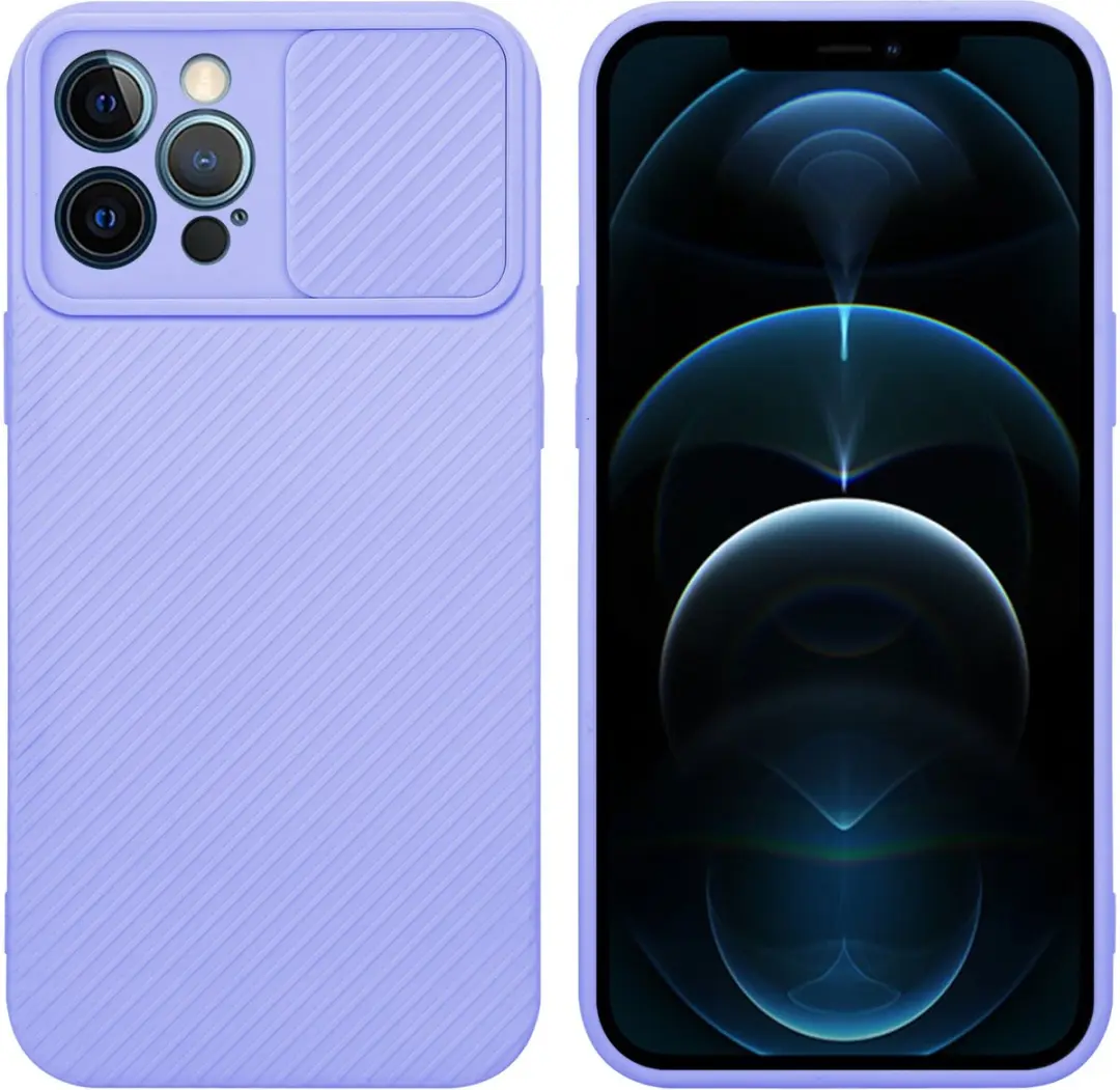 Cadorabo Hoesje geschikt voor Apple iPhone 12 PRO MAX in Bonbon Paars