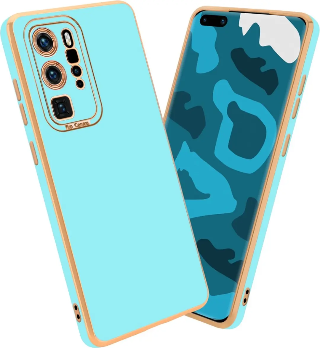 Cadorabo Hoesje geschikt voor Huawei P40 PRO / P40 PRO+ in Glossy Turqouise