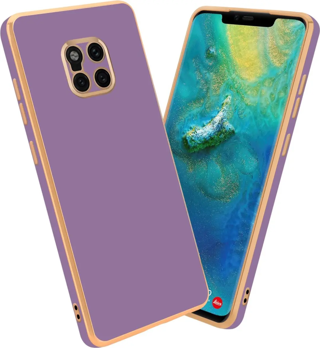 Cadorabo Hoesje geschikt voor Huawei MATE 20 PRO in Glossy Paars