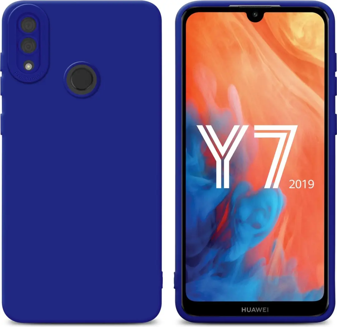 Cadorabo Hoesje geschikt voor Huawei Y7 2019 / Y7 PRIME 2019 in FLUID BLAUW