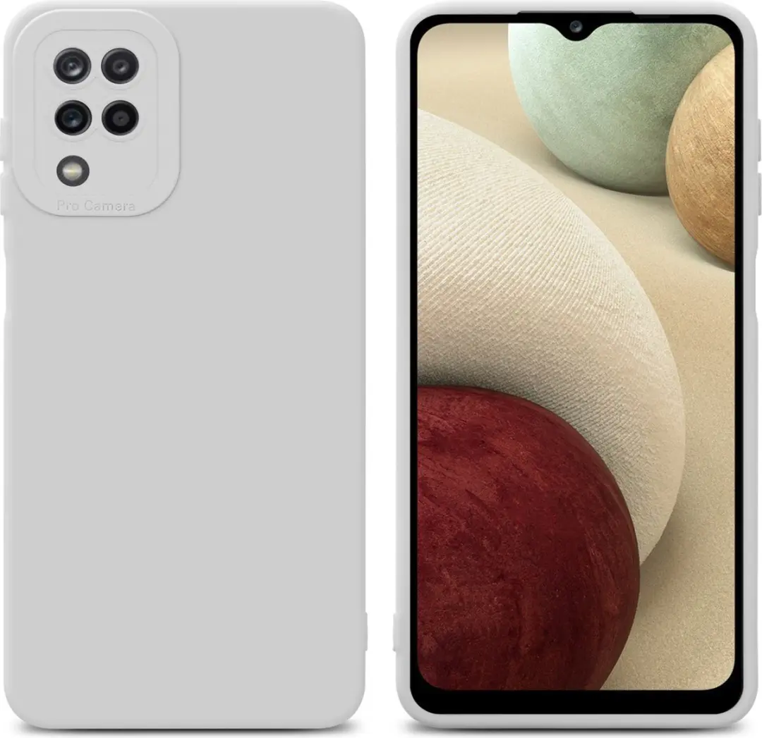 Cadorabo Hoesje geschikt voor Samsung Galaxy A12 / M12 in FLUID WIT