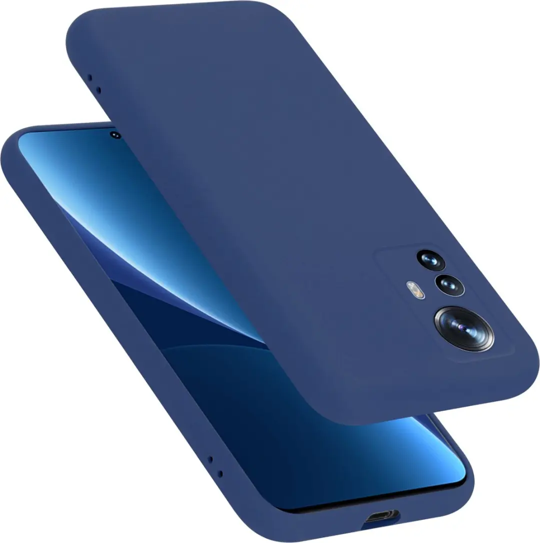 Cadorabo Hoesje geschikt voor Xiaomi 12 PRO in LIQUID BLAUW
